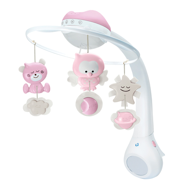 Infantino Mobile douce nuit 3 en 1, rose