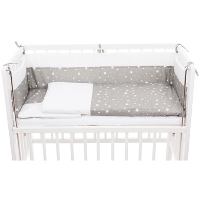 FILLIKID Juego ropa de cama completo para Cocon Estrellas gris