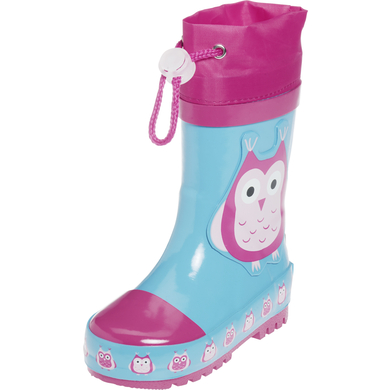 Playshoes Bottes enfant hiboux caoutchouc