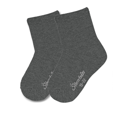 Sterntaler Chaussettes enfant mélange anthracite lot de 2