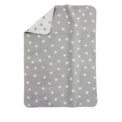 Alvi® Couverture bébé Étoiles gris