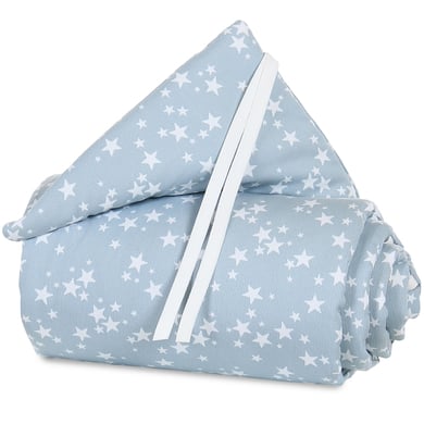 babybay Paracolpi Piqué Maxi azzurro/stelline 168 x 24 cm