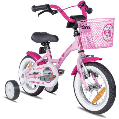 Levně PROMETHEUS BICYCLES® HAWK dětské kolo 12 , růžovo-bílé