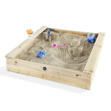 Levně plum ® Čtvercový dětský dřevěný Sand box s lavičkami