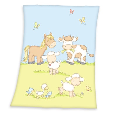 babybest® Couverture enfant ferme 75x100 cm