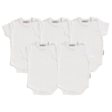 JACKY Body bébé manche 1/4 blanc lot de 5