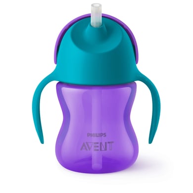 Philips Avent Mugg med sugrör SCF796/02 turkos / lila 200 ml 9M+