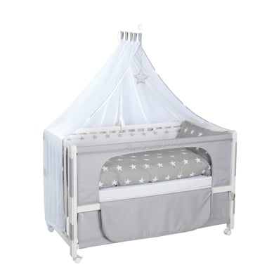 Roba roba Lit cododo Little stars bois, blanc 60x120 cm