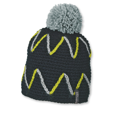 Sterntaler Gorro de ganchillo serrado negro