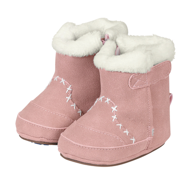 Sterntaler Bottes enfant Nubuk duvet peluche géranium