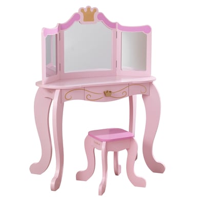 Levně KidKraft kosmetický stolek s židličkou Princezna