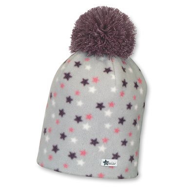 Image of Sterntaler Beanie Microfleece Stelle Stelle di melanzana059