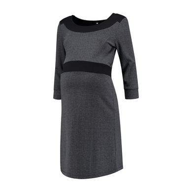 LOVE2WAIT Umstandskleid Herringbone Black C172067-004