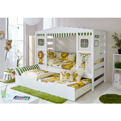 Image of TICAA Letto casetta Safari Var 1 con letto estraibile