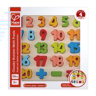 Hape Puzzle chiffres et calcul bois E1550