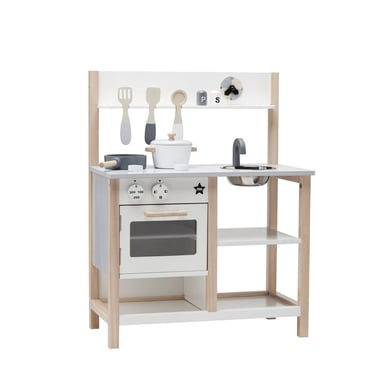 kids concept cocina de juguete blancogris