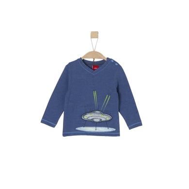 Image of s.Oliver Boys Maglia a maniche lunghe, blu/melange059