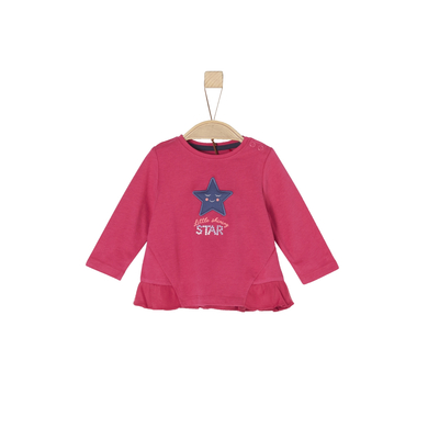 Image of s.Oliver Girl camicia manica lunga s rosa scuro rosa scuro