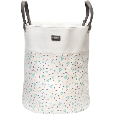 Luma® Babycare Cesta para juguetes Diseño: Shapes Mint small