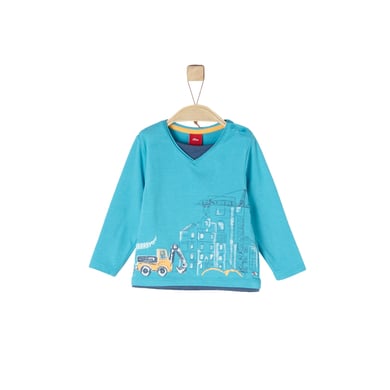 s.Oliver Boys Chemise manches longues turquoise