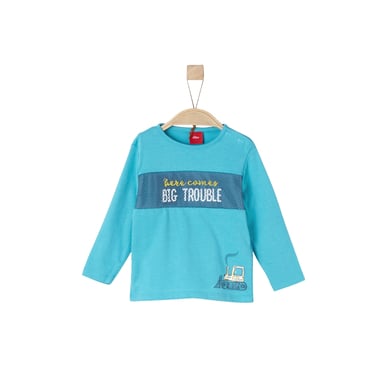 s.Oliver Boys Chemise manches longues turquoise