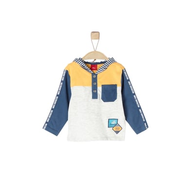 s.Oliver Boys Camisa de manga larga con capucha ecru mélange