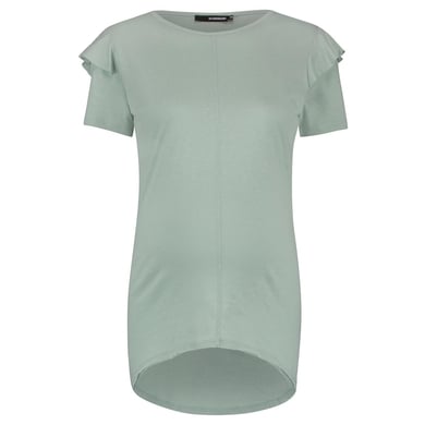 SUPERMOM T-Shirt Ruffle Vert Clair Pâle