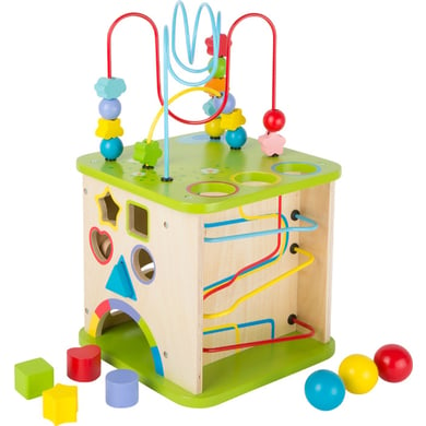 small foot® Cubo de actividades con pista de bolas