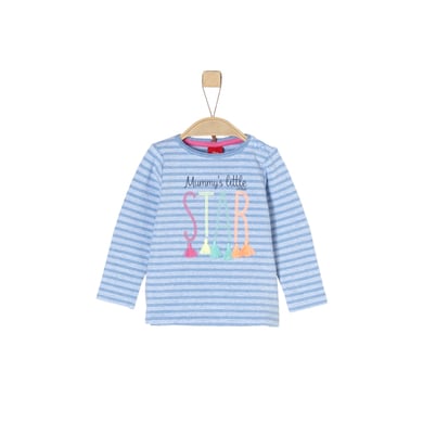 s.Oliver Girl s camisa de manga larga rayas azul claro