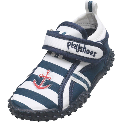 Image of Playshoes Scarpe Aqua blu/bianco a righe059