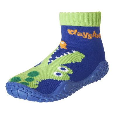 Playshoes Chaussettes de bain enfant crocodile bleu marine