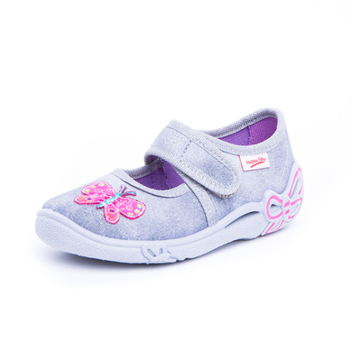 superfit Chaussons enfant scratch Belinda stone combi