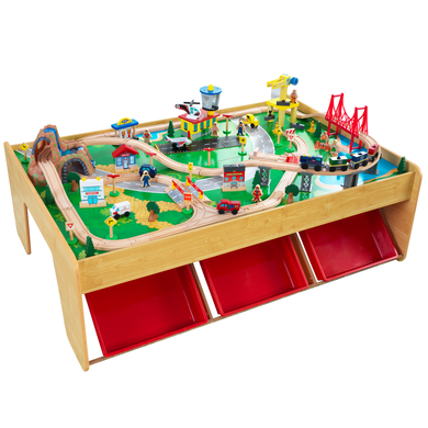 Kidkraft® Set ferroviario a cascata e piastra di