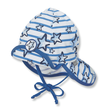 Sterntaler Bouclier Cap Flapper Jersey Jersey Étoiles bleu cristal