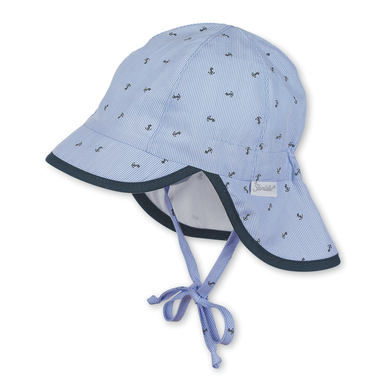 Sterntaler Casquette enfant visière tour de cou bleu ciel