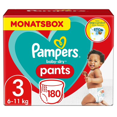 Image of Pampers Baby Dry Pants Gr. 3 Midi 6 - 11kg Monthbox 180 stuks