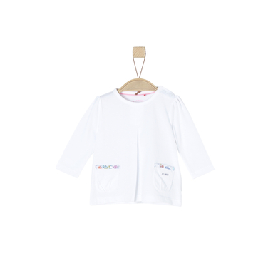 s.Oliver Girl s chemise à manches longues blanc