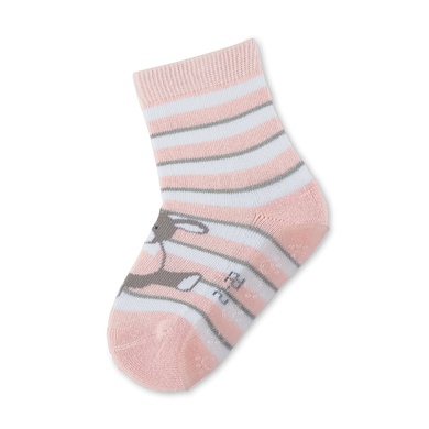 Image of Sterntaler Girls Calzini antiscivolo Air Emmi rosa/grigio/bianco