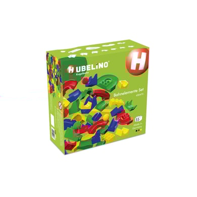 HUBELINO® Circuito para bola de elementos de vía 55 piezas