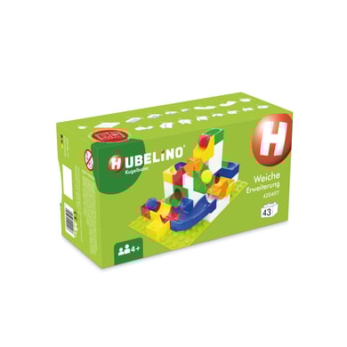 HUBELINO® Expansión para pista de bolas, desvío 43 piezas