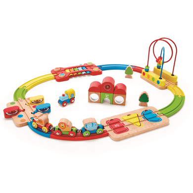 Hape Tren puzzle arco iris