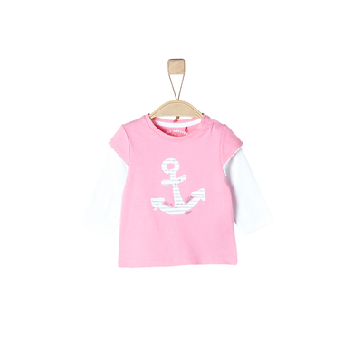 s.Oliver Girl s Chemise manches longues rose clair