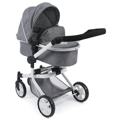 Image of BAYER CHIC 2000 Passeggino duo per bambole MIKA Jeans grey