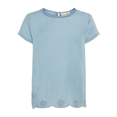 name it Girls T-Shirt Akkamma azzurro chiaro denim
