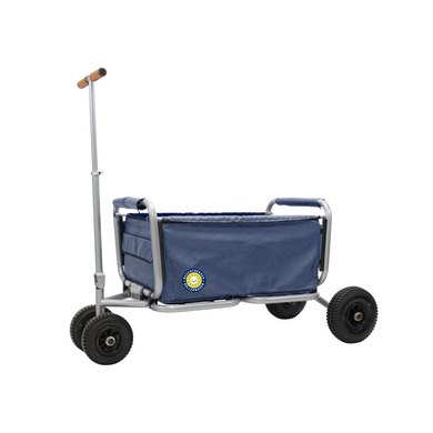 BEACHTREKKER Carro de mano plegable LiFe con freno de mano azul
