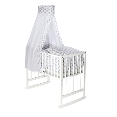 Schardt Berceau multifonction Vario blanc, étoiles rondes grises