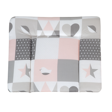 roba Matelas à langer happy patch rose, 85x75 cm