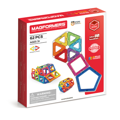 MAGFORMERS® Jeu magnétique kit de complément 62 pièces