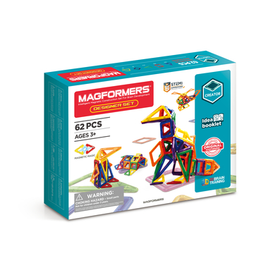 MAGFORMERS® Jeu magnétique Designer 62 pièces