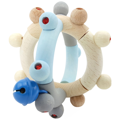 HESS Hochet boule bleu, bois